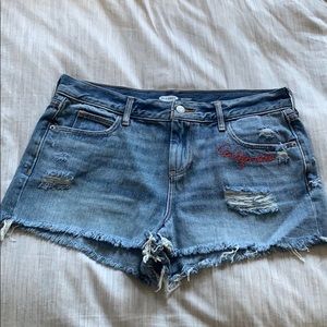 denim shorts